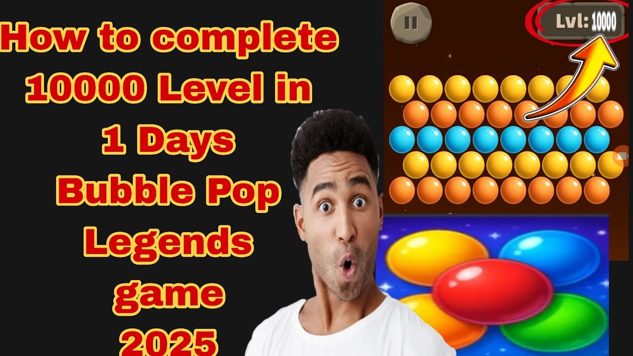 КАК пройти 10000 уровень игры Bubble Pop Legends 2025
