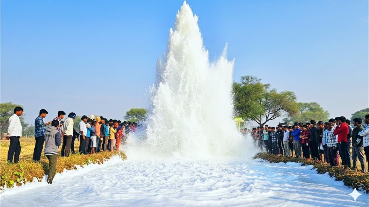 Borewell Drilling | 40 फीट पे खतरनाक पानी | 40 HP मोटर | Coconut water checking Method - Borewells