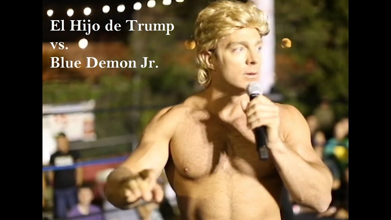 AAA's Blue Demon Jr. vs. El Hijo de Trump (LA Knight) at Cinco de Mayhem Coyo Taco in Wynwood 2017
