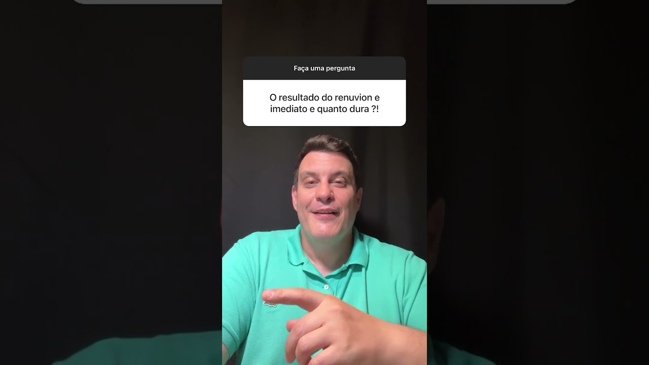 O resultado do Renuvion é imediato