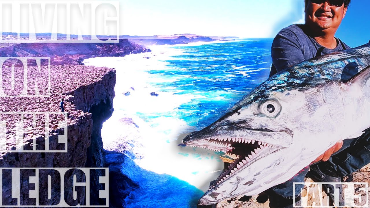Catching SPANISH MACKEREL from 100 ft HIGH CLIFF. Land based game fishing. ep15