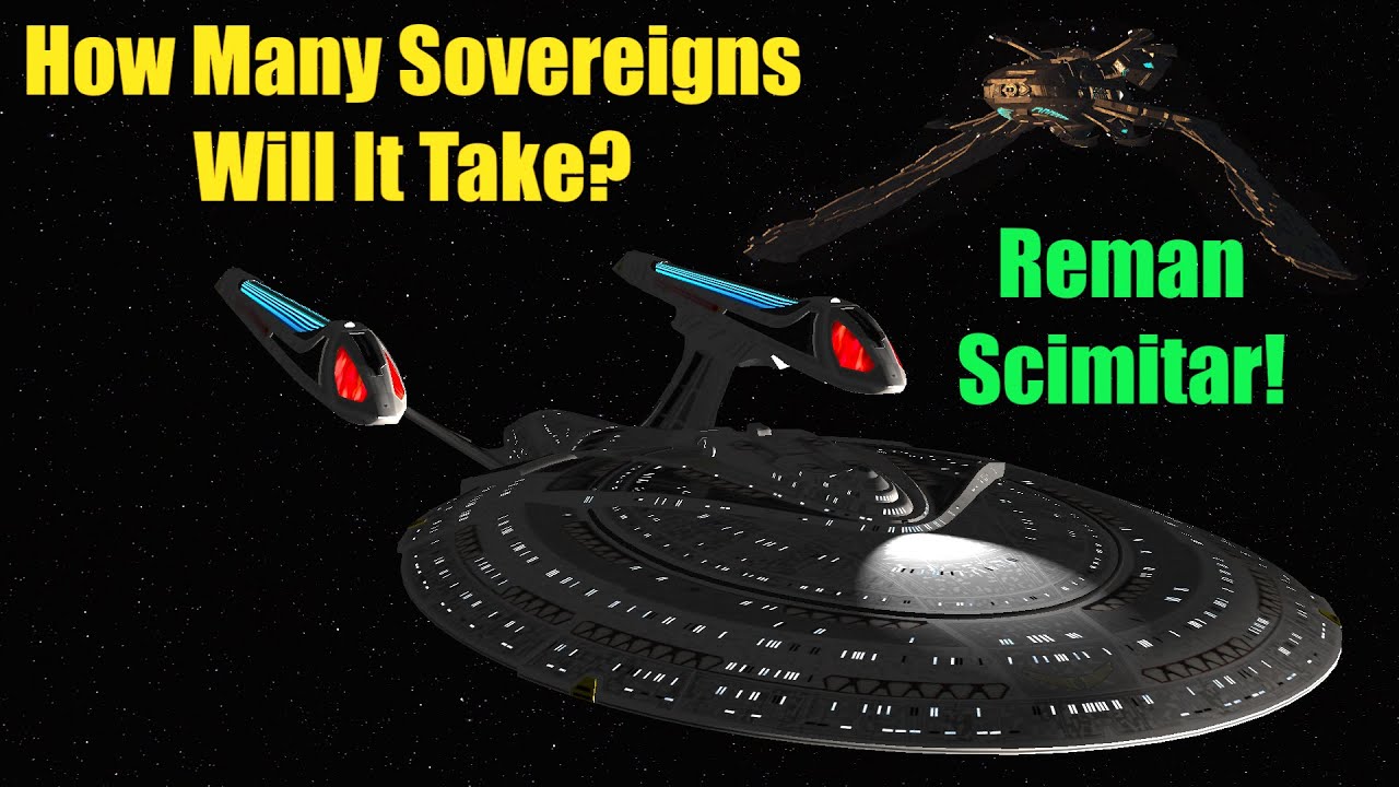 How Many Enterprise E's to defeat the Scimitar? - Star Trek Starship Battles Nemesis