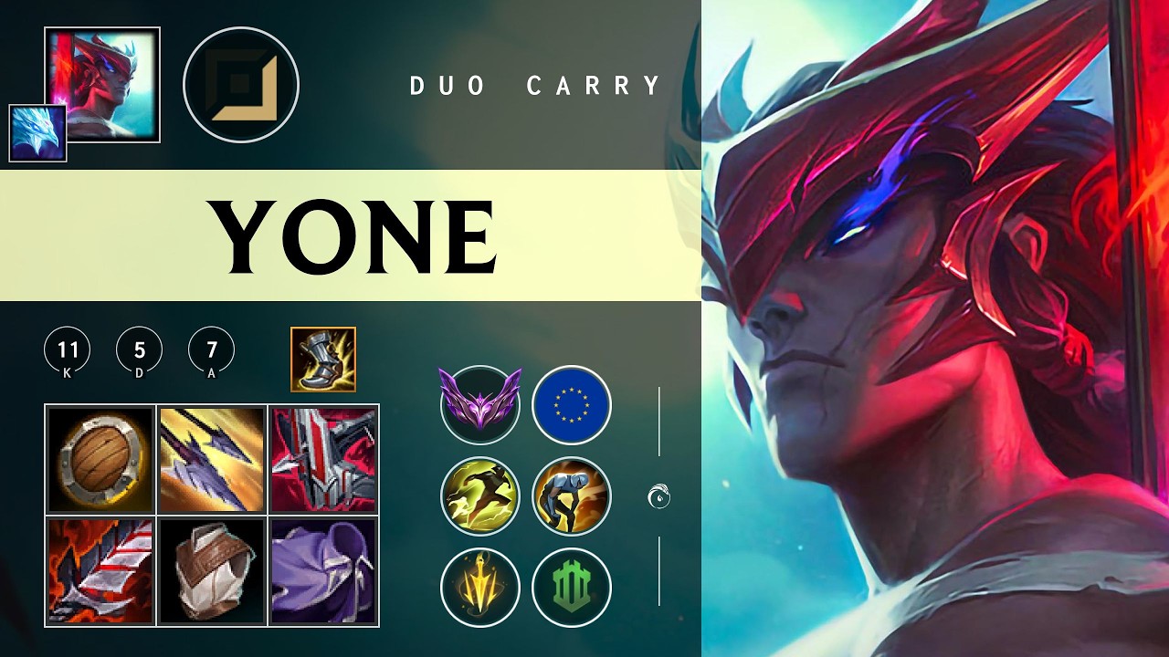Yone ADC kontra Aphelios - EUW Master Patch 26.06