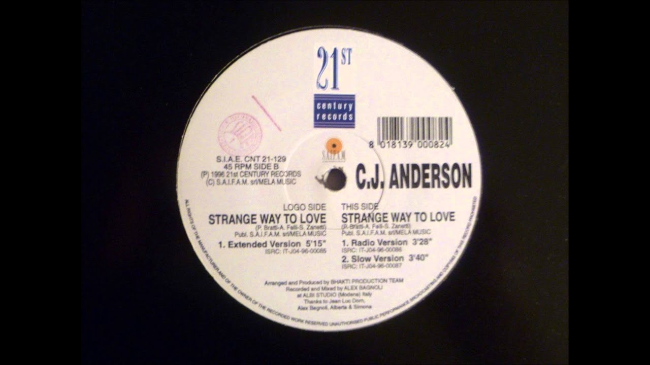 C.J. Anderson - Strange Way To Love