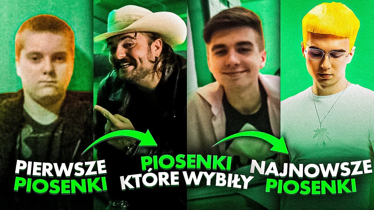 PIERWSZE PIOSENKI RAPERÓW vs PIOSENKI, KTÓRE ICH WYBIŁY vs NAJNOWSZE PIOSENKI