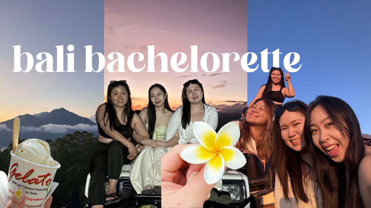 Bali Bachelorette • 4D3N Girls Trip 🌴✨ | Sunrise at Mount Batur, Pilates & A Hilarious Cake Surprise