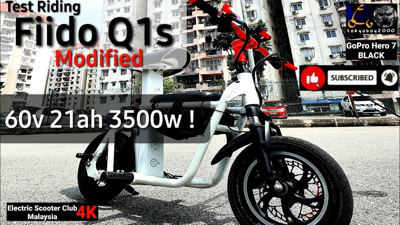 Test Riding/ Fiido Q1S /Modified 60V 21AH 3500w ! /4K GoPro Hero 7 Black