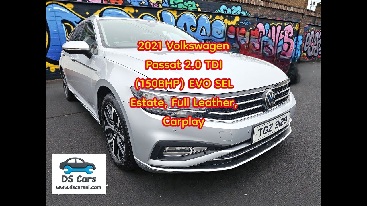 Volkswagen Passat 2.0 TDI EVO SEL 2021 года, универсал, кожаный салон, пробег 54 тыс. миль