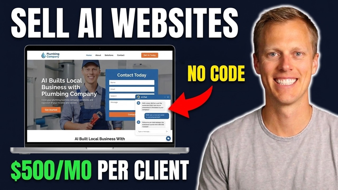 How To Sell AI Websites To Local Businesses (No Code)