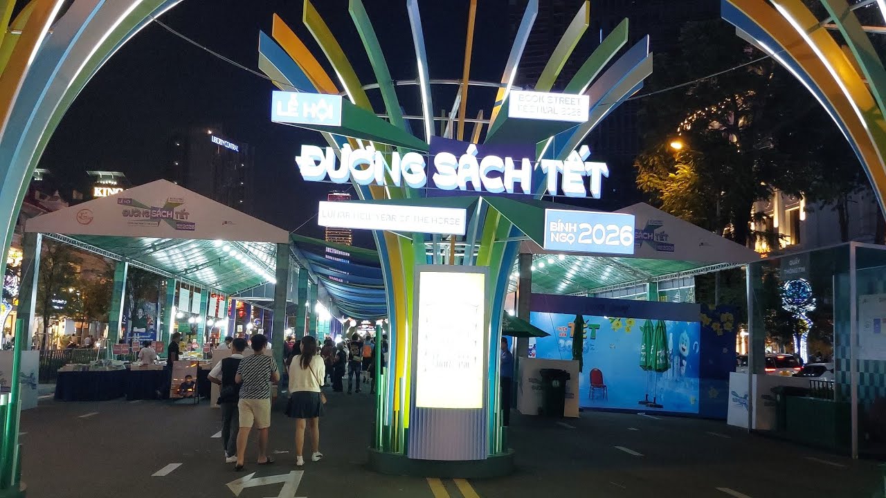 Tet Festival - Book Street, HCMC, Vietnam 