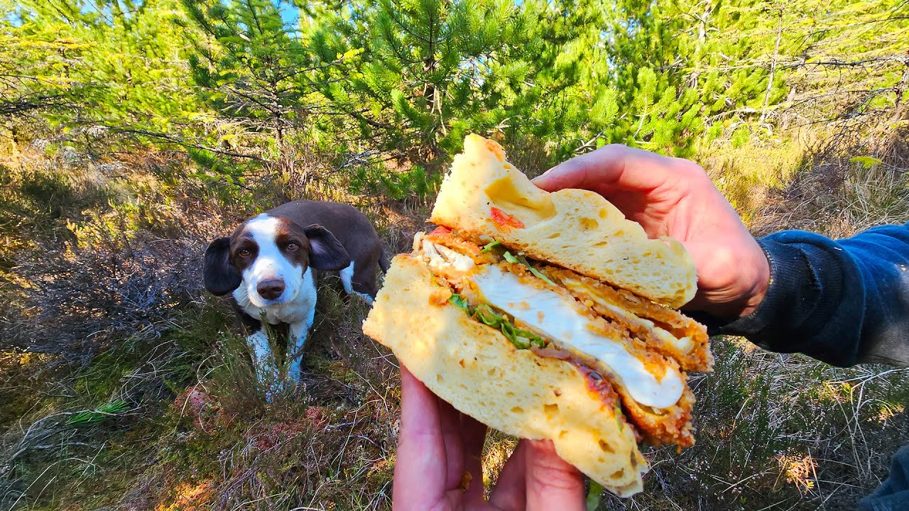 CRISPY Fried Chicken Sandwich for Garlic Lovers | Wilderness Cooking