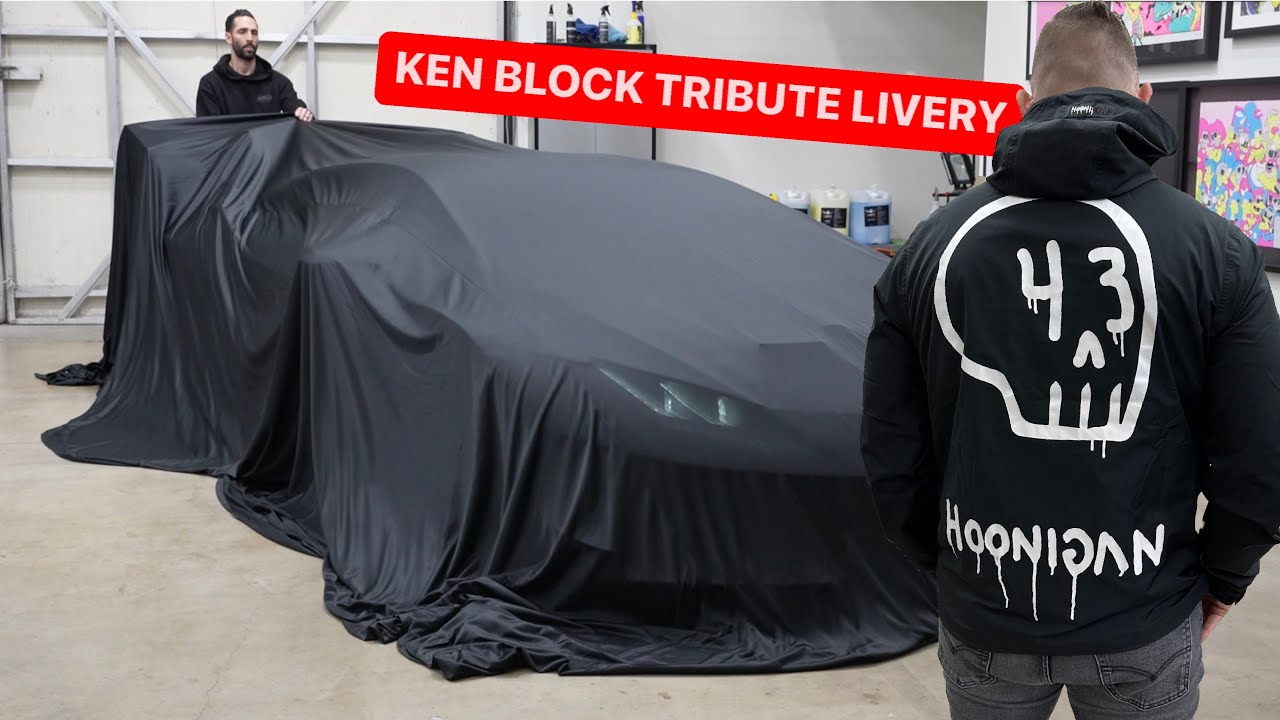REVEALING MY LAMBORGHINI WITH KEN BLOCK TRIBUTE LIVERY TO HONOUR A LEGEND! #KB43VER