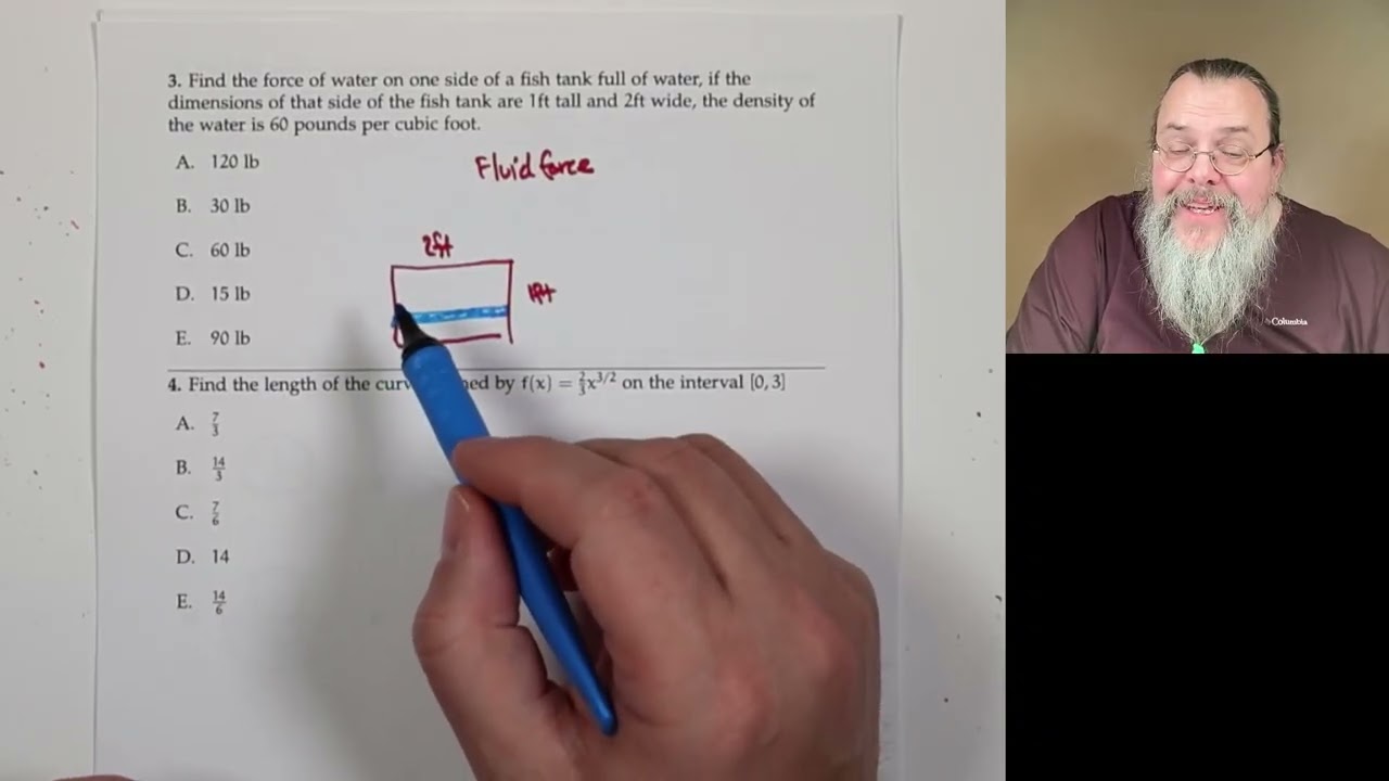 Calc 2, Exam 1 walkthrough (Fall 2025)