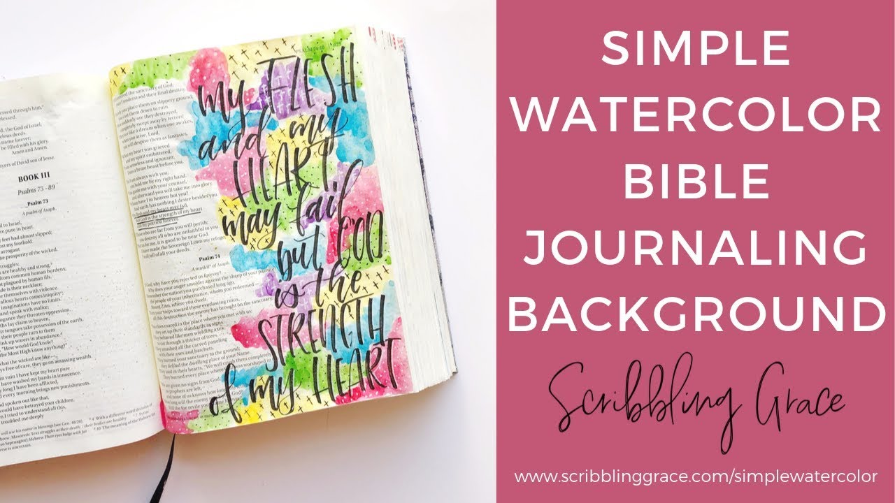 Bible Journaling- Simple Watercolor Background
