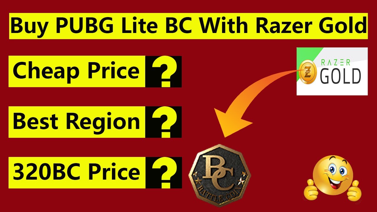 How To Buy PUBG Lite BC With Razer Gold Account On Cheap Rates | Purchase PUBG Mobile Battle Coins