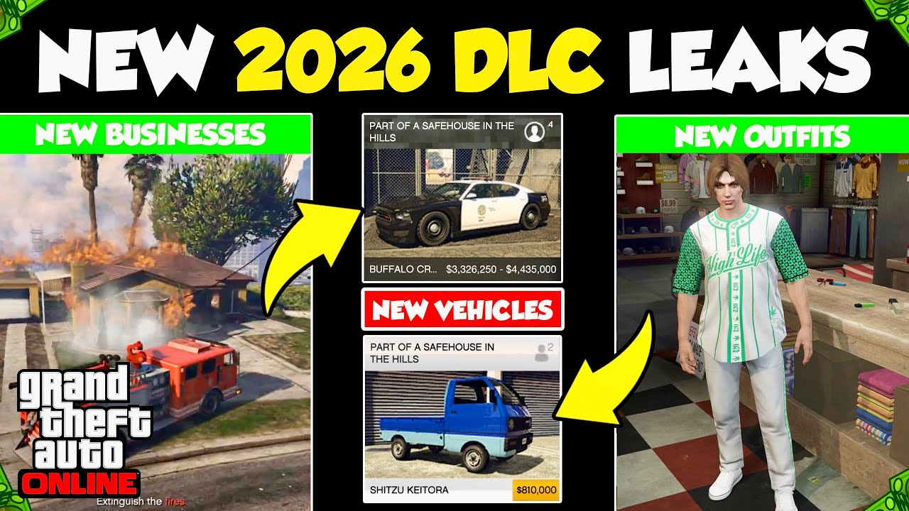 ALL Upcoming 2026 GTA 5 Online DLC Leaks! (New Businesses, New Cars, New Outfits & More)