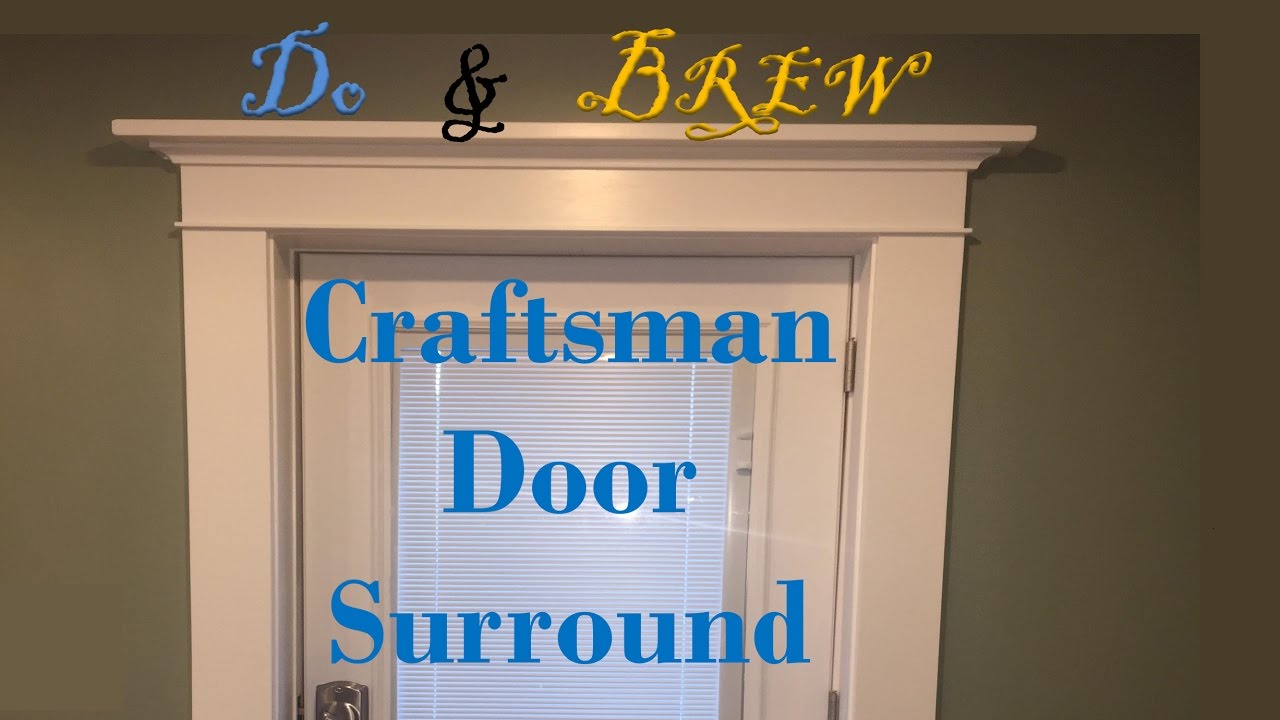 Окантовка в стиле Craftsman — входная дверь