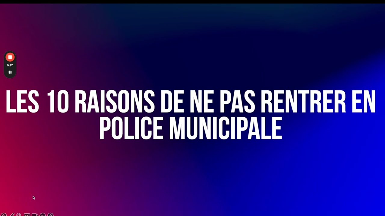 Les 10 raisons de ne pas rentrer en Police Municipale en 2024