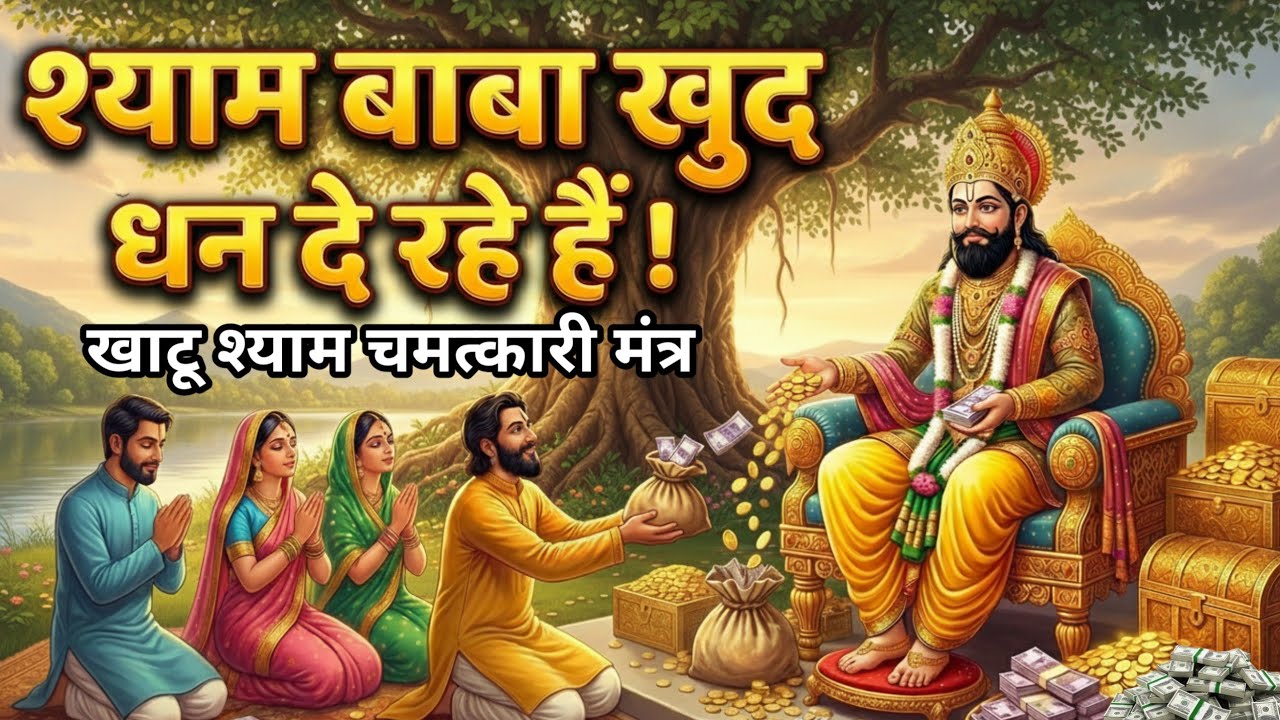 सुनते ही गुप्त खजाना मिल जाएगा! 🙏💰एक बार सुन लो खाटू श्याम महामंत्र ✨🔱
