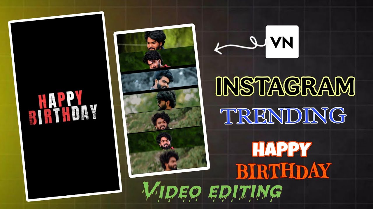 Trending Happy Birthday Video EditingVN Editor in Telugu | VN Editor BirthdayTutorial 2025