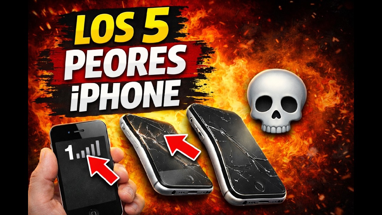 📱💀 Los 5 PEORES iPhone de la Historia 😬 Apple quiere olvidarlos