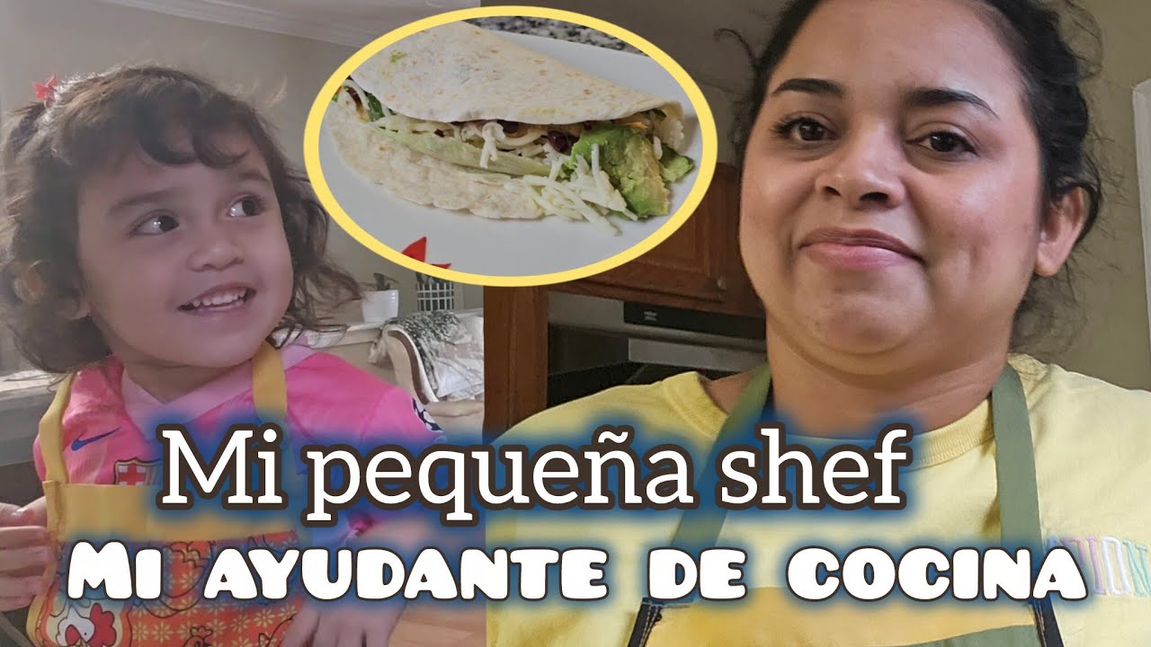 Cocinando con el gran amor de mi vida (mi pequeña SHEF)