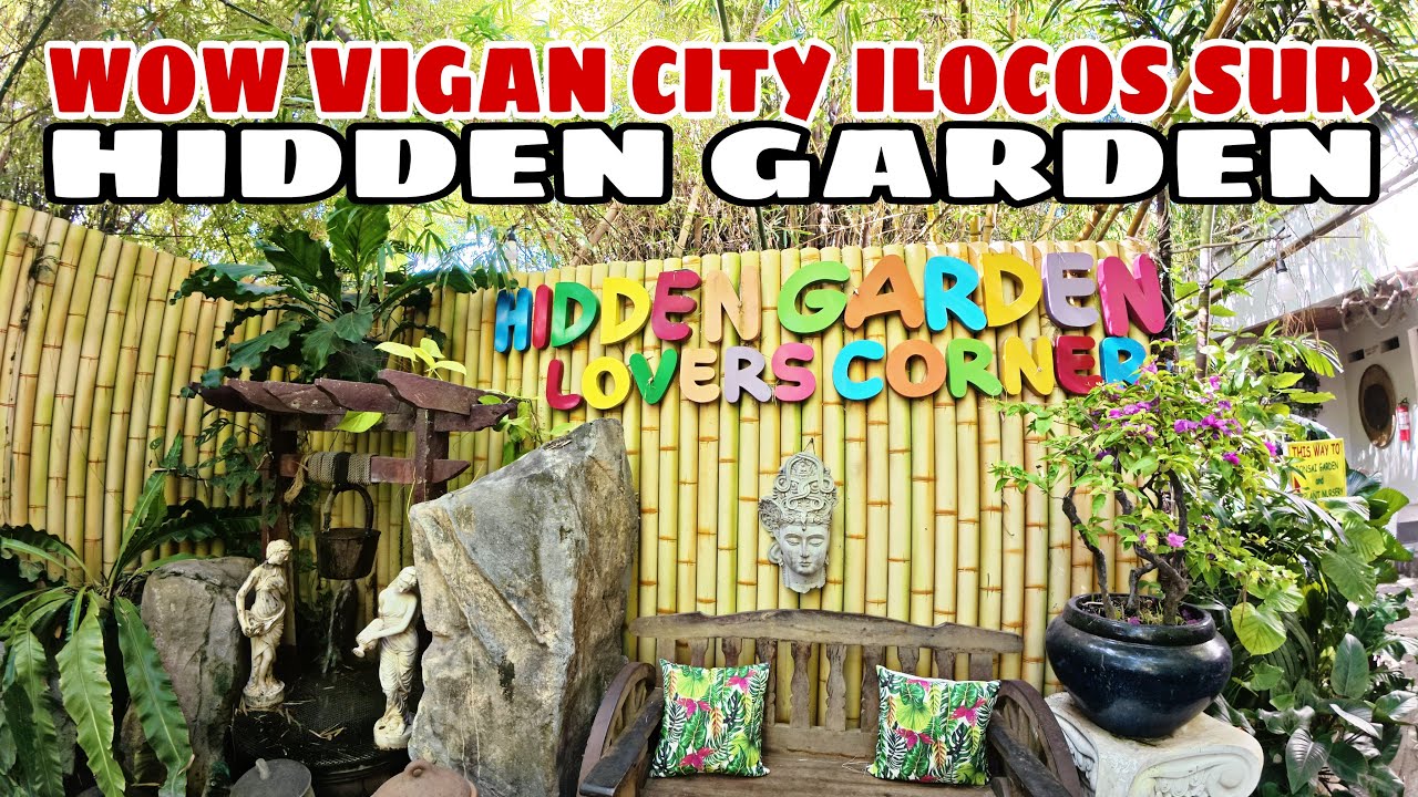 HIDDEN GARDEN, VIGAN CITY, ILOCOS SUR. VIGAN CITY, UNESCO WORLD HERITAGE SITE