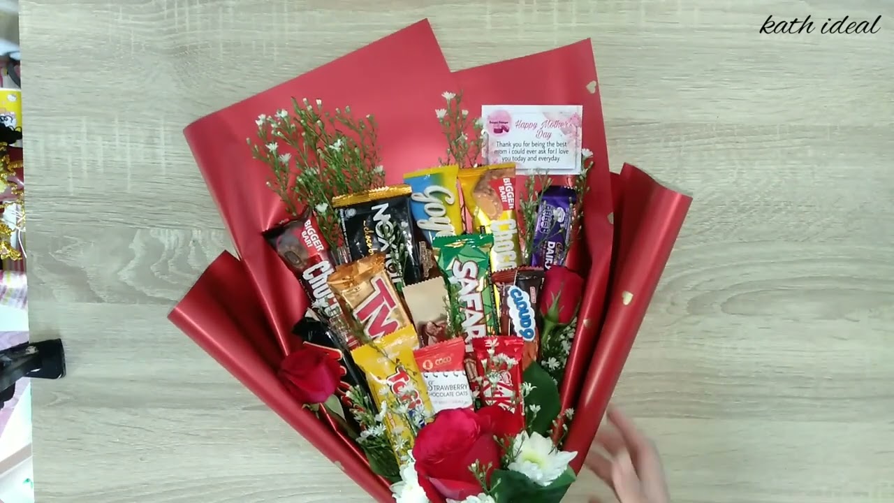 How to make Chocolate Bouquet w/ Fresh Flowers