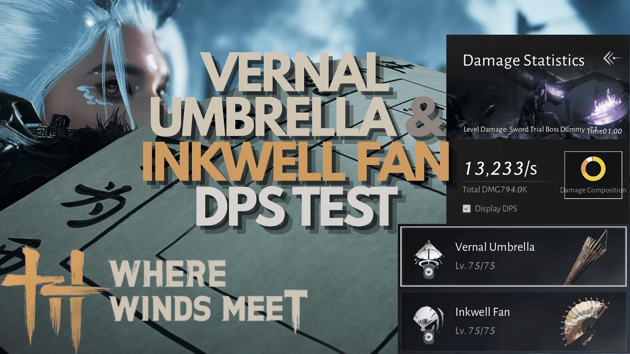 DPS UMBRELLA & FAN DAMAGE TEST in Where Winds Meet