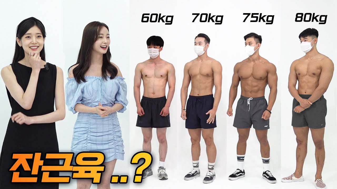 EN,JP)여성들이 뽑은 남자 잔근육은..?!!  (1500명 투표 결과)