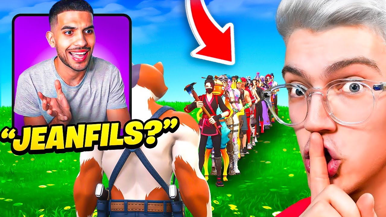 Je M'INFILTRE dans le DÉFILÉ de MODE d'un YOUTUBEUR sur FORTNITE