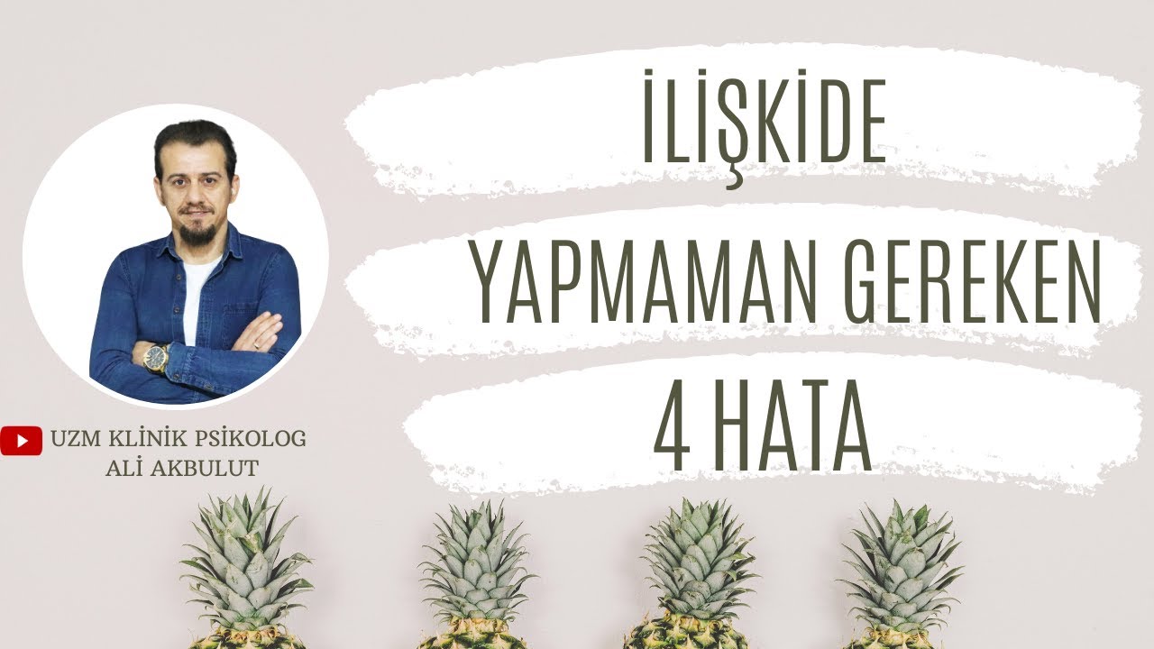 MUTLU BİR İLİŞKİ İÇİN BU 4 ŞEYİ YAPMA | Ali Akbulut