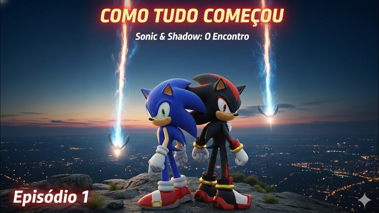 CROSSOVER|Como Sonic e shadow chegaram na terra e como se conheceram.(filme).#sonic