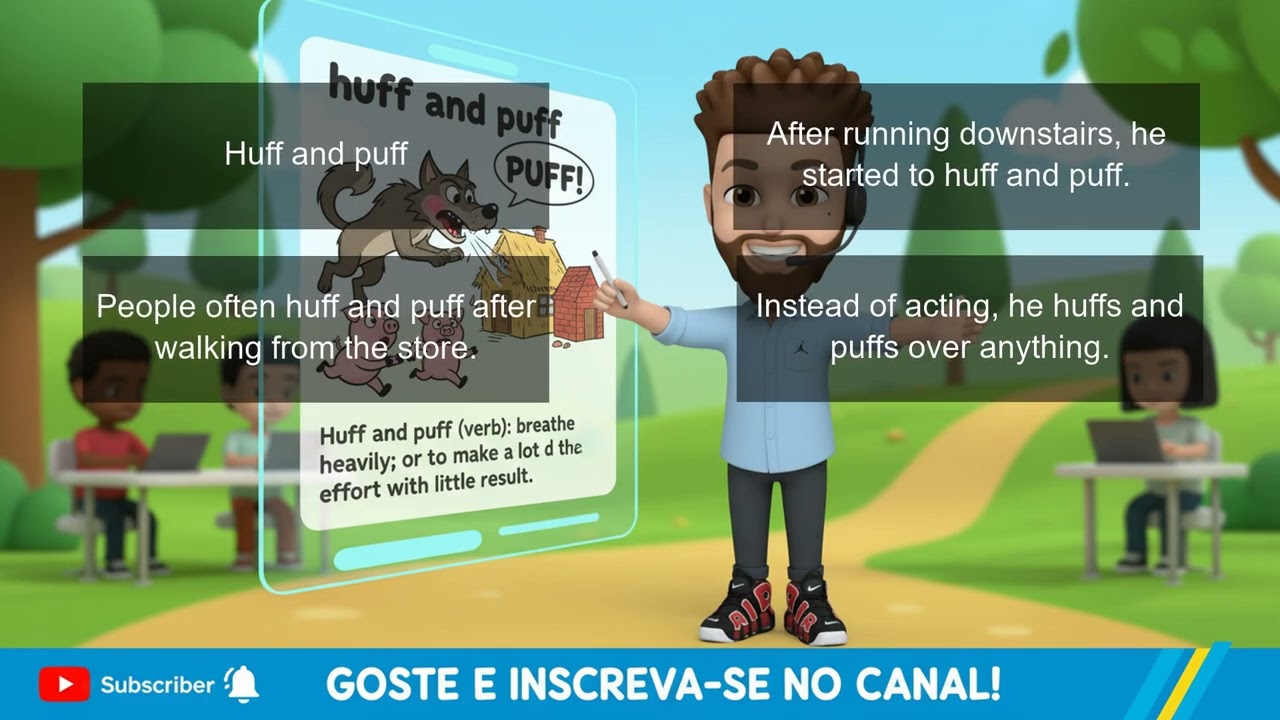 Você vai FICAR SEM PALAVRAS! Learn 'Huff and Puff' in 5 Minutes!