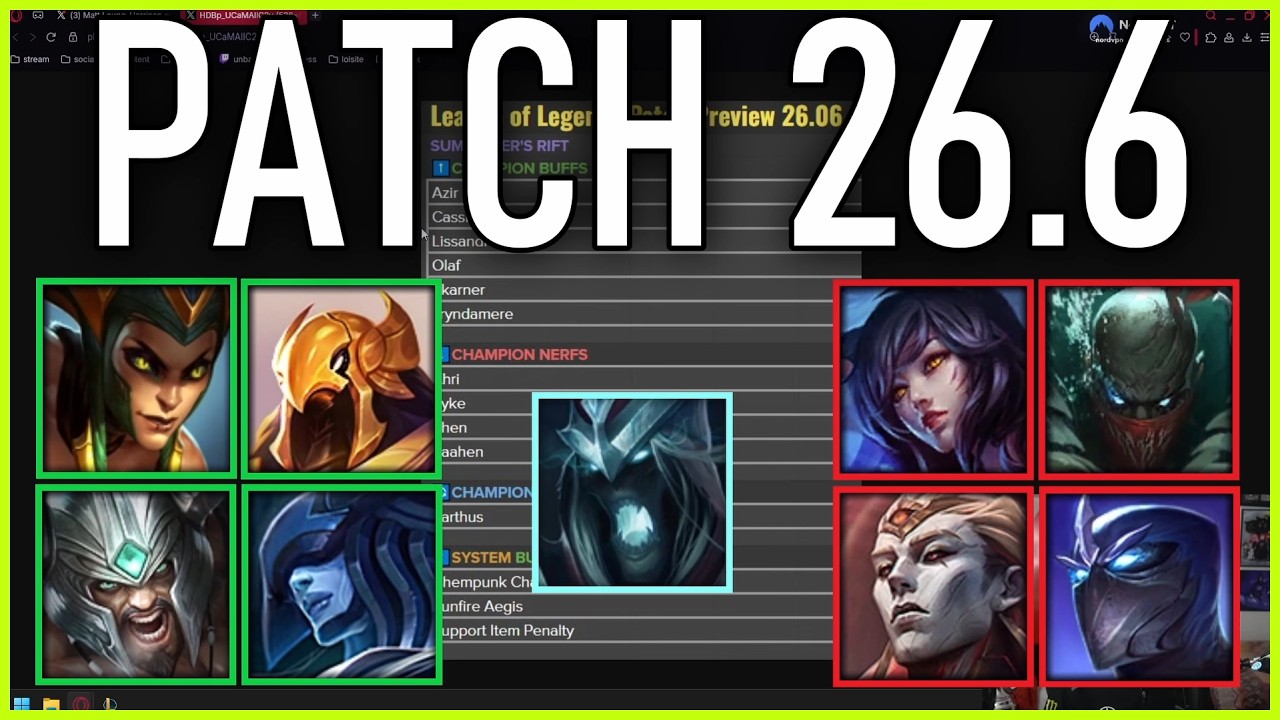Nemesis reacts to PATCH PREVIEW 26.6! AZIR BUFFS!
