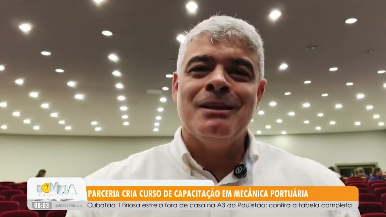 Parceria cria curso de capacitação em mecânica portuária -  Santaportal - Bom dia Cidades