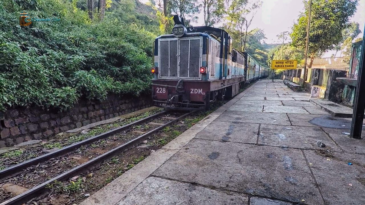 Fascinating Narrow Gauge Train Journey | Kangra to Nagrota | Beautiful Himachal - Vid 561
