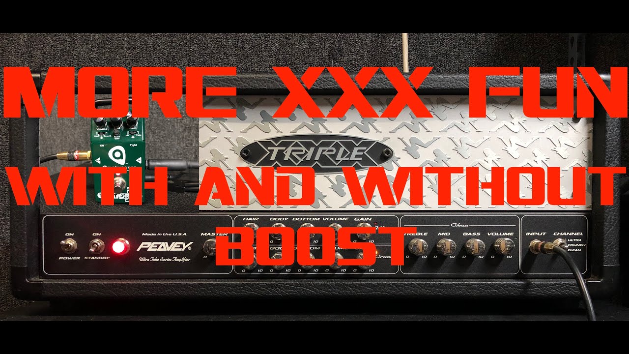PEAVEY XXX FISHMAN FLUENCE NO BOOST AND WITH BOOST METAL