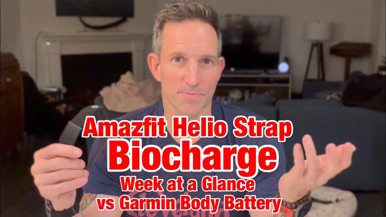 Amazfit Helio Strap Biocharge Review vs Garmin Body Battery WEEK AT A GLANCE (& Why Not vs Whoop)