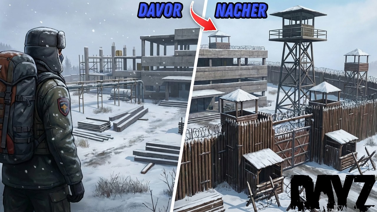 Wir bauen eine BASE auf einer verlassenen BAUSTELLE | Winter Hardcore DayZ Deutsch