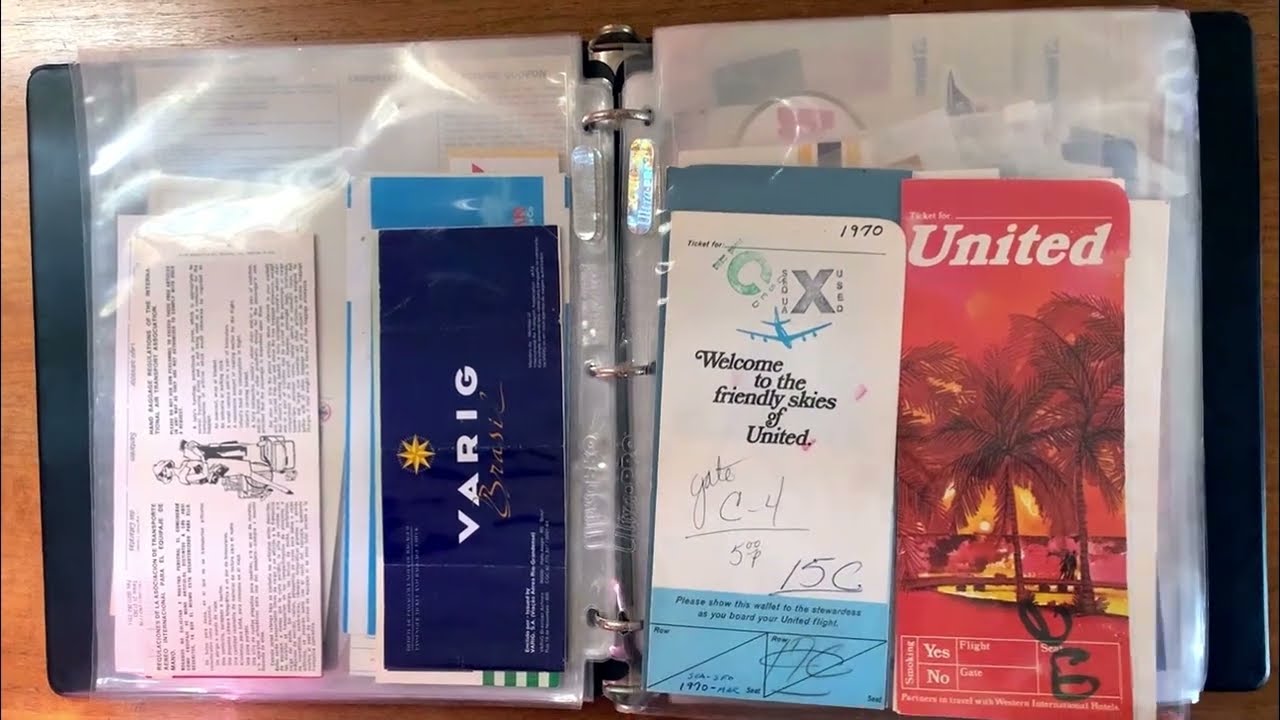 Vintage Airline Paper Memorabilia Collectibles - Vintage Airliners