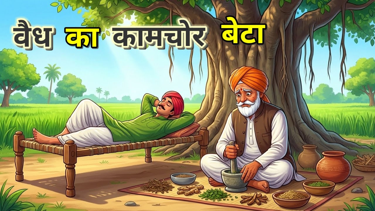 🔴 वैध का कामचोर बेटा Hindi Moral Story | kahani |bed time story | cartoon story | कहानी