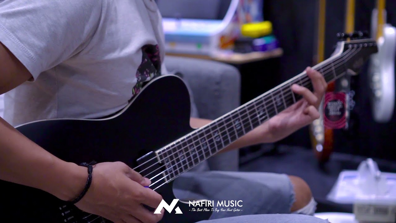 SCHECTER PT SLS ELITE EVIL TWIN IN SATIN BLACK : Nafiri Music Kelapa Gading