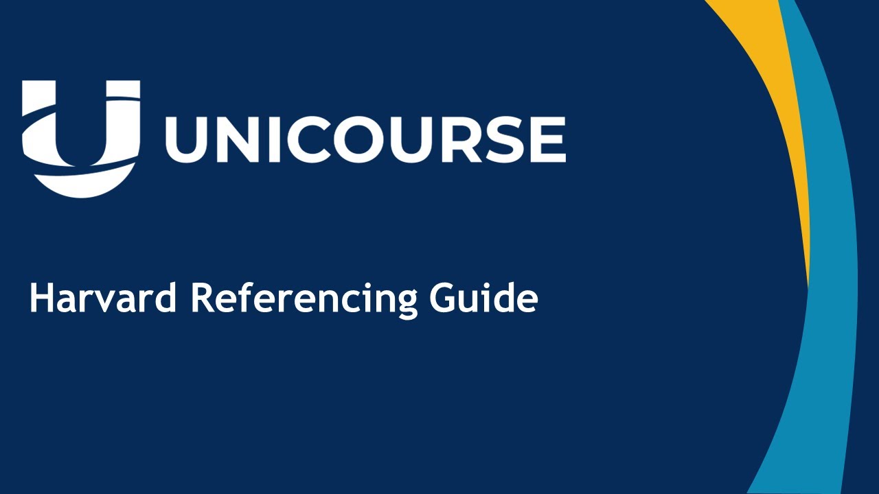 Harvard Ref Tutorial