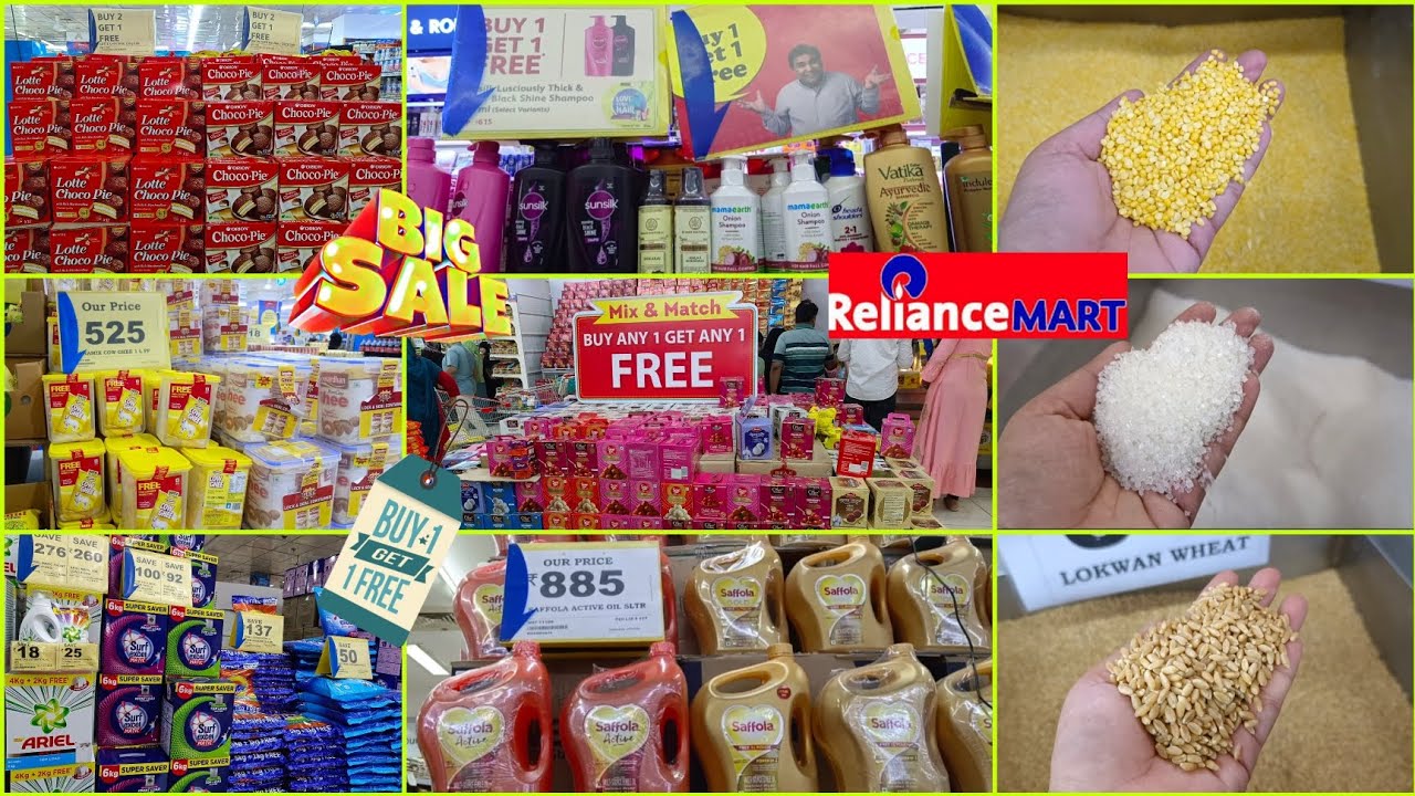 Reliance Smart & Jio Mart Monthly Grocery Shopping |BUY 1 GET 1 FREE OFFER |Huge Discount On Grocery