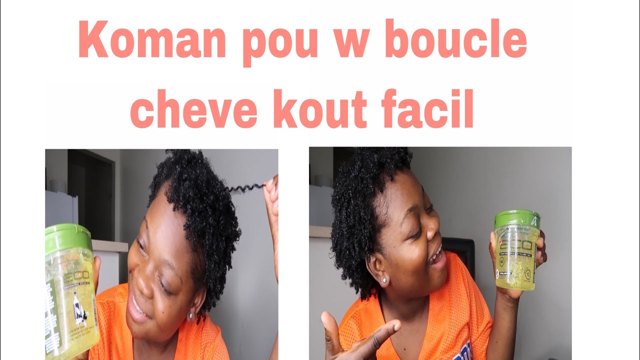Koman pou w Boucle cheve kout byen facil ak[Ecostyle gel]