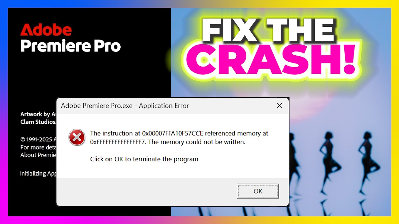 Premiere Pro Crash - Possible Fix – Stop 