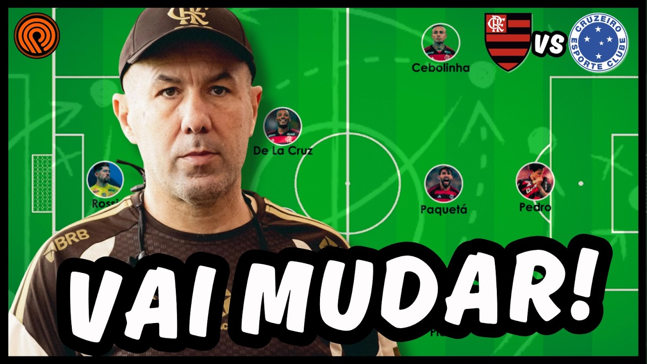 LEONARDO JARDIM VAI FAZER MUDANÇAS NO FLAMENGO PARA O JOGO CONTRA O CRUZEIRO