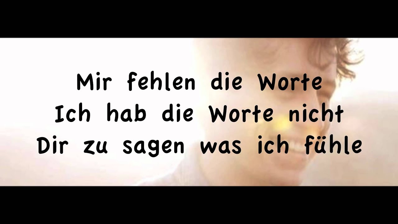 Tim Bendzko - Wenn Worte Meine Sprache W&auml;ren (Lyrics On Screen) [HD&HQ]