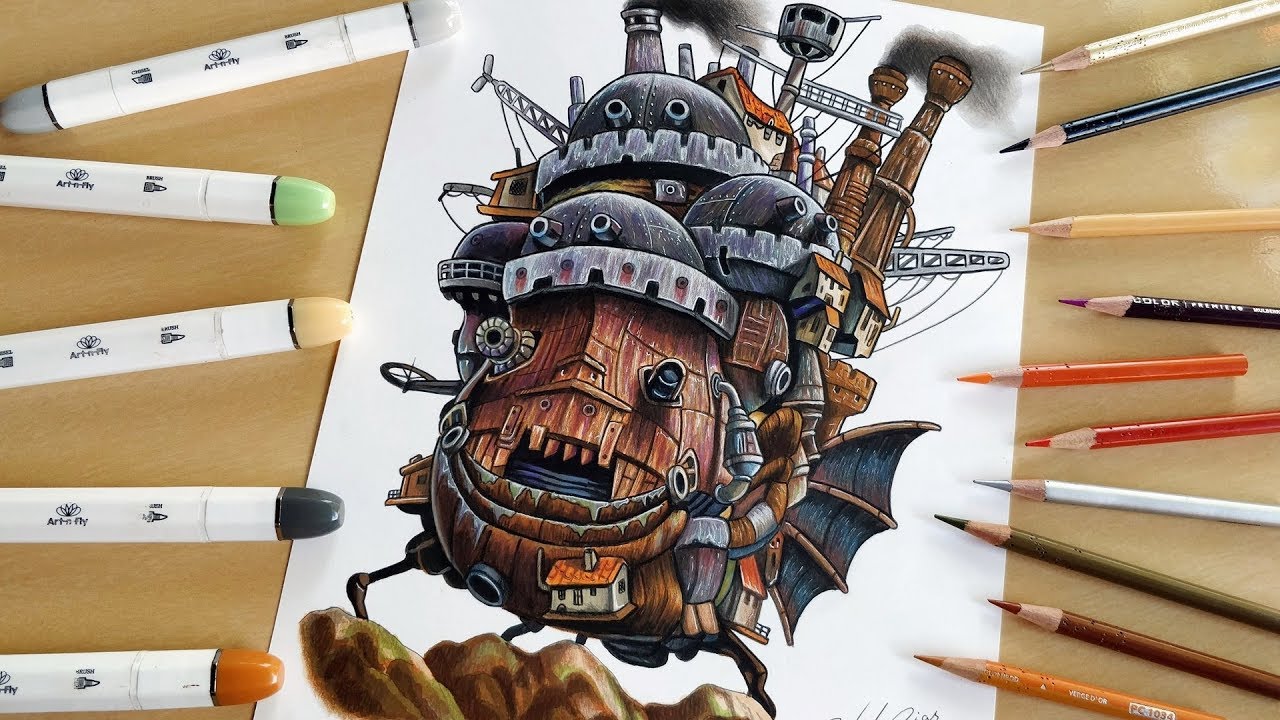Speed Drawing: Howl's Moving Castle